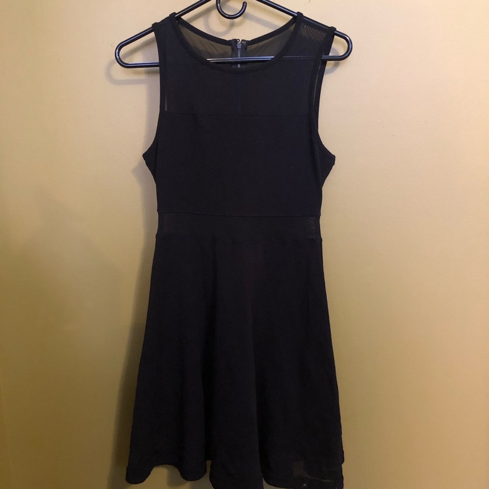 NWOT Express Cotton & Mesh Dress (S)